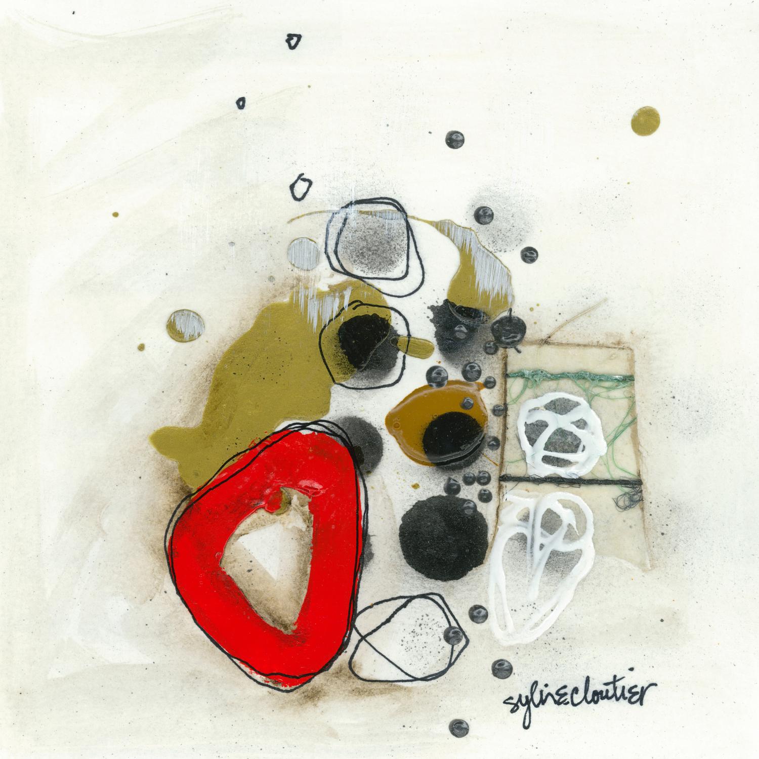 Actual #1 by Sylvie Cloutier on GIANT ART - red abstrait