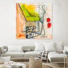 Cartoon #3 by Sylvie  Cloutier on GIANT ART - red abstract