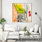 Cartoon #3 by Sylvie  Cloutier on GIANT ART - red abstract