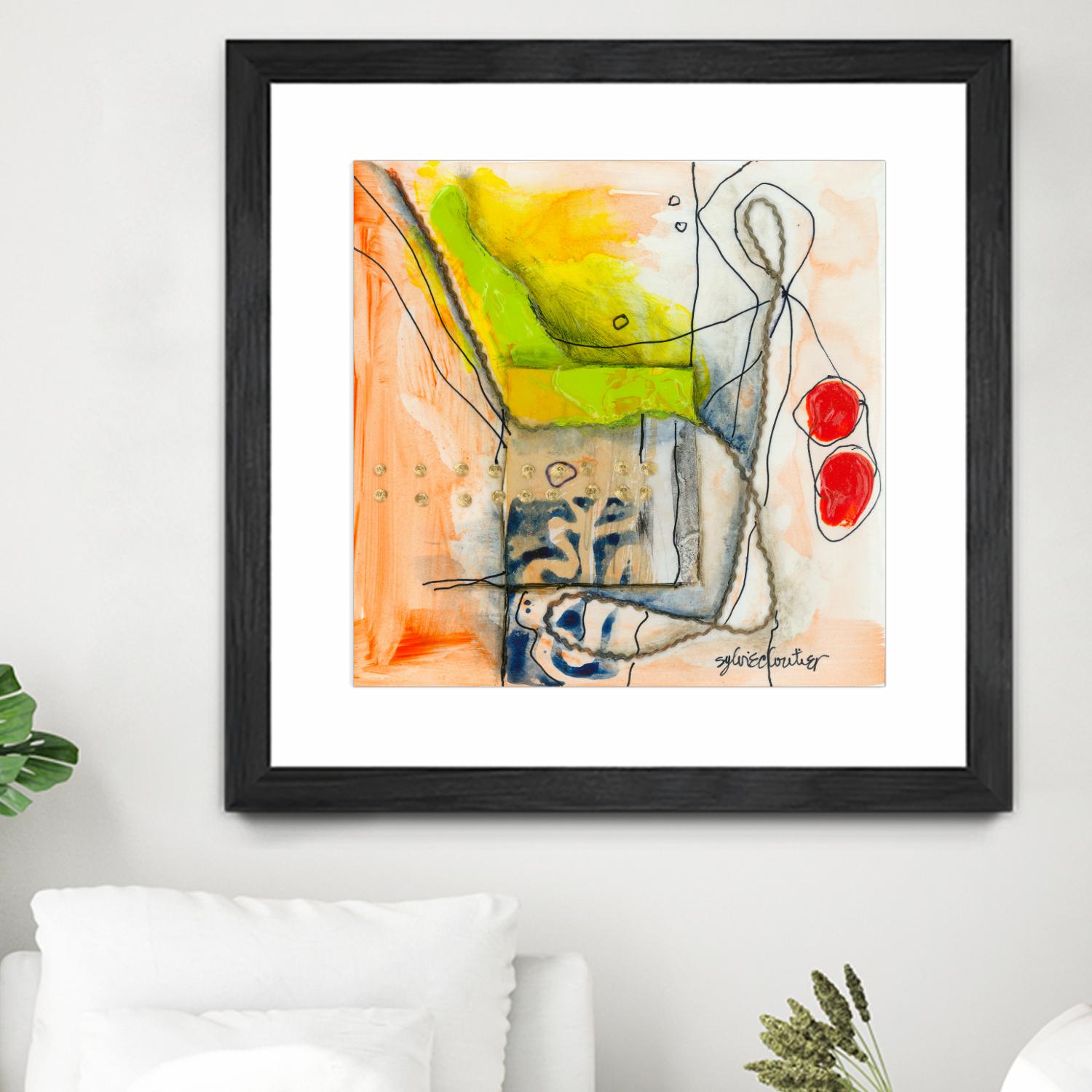 Cartoon #3 by Sylvie  Cloutier on GIANT ART - red abstract