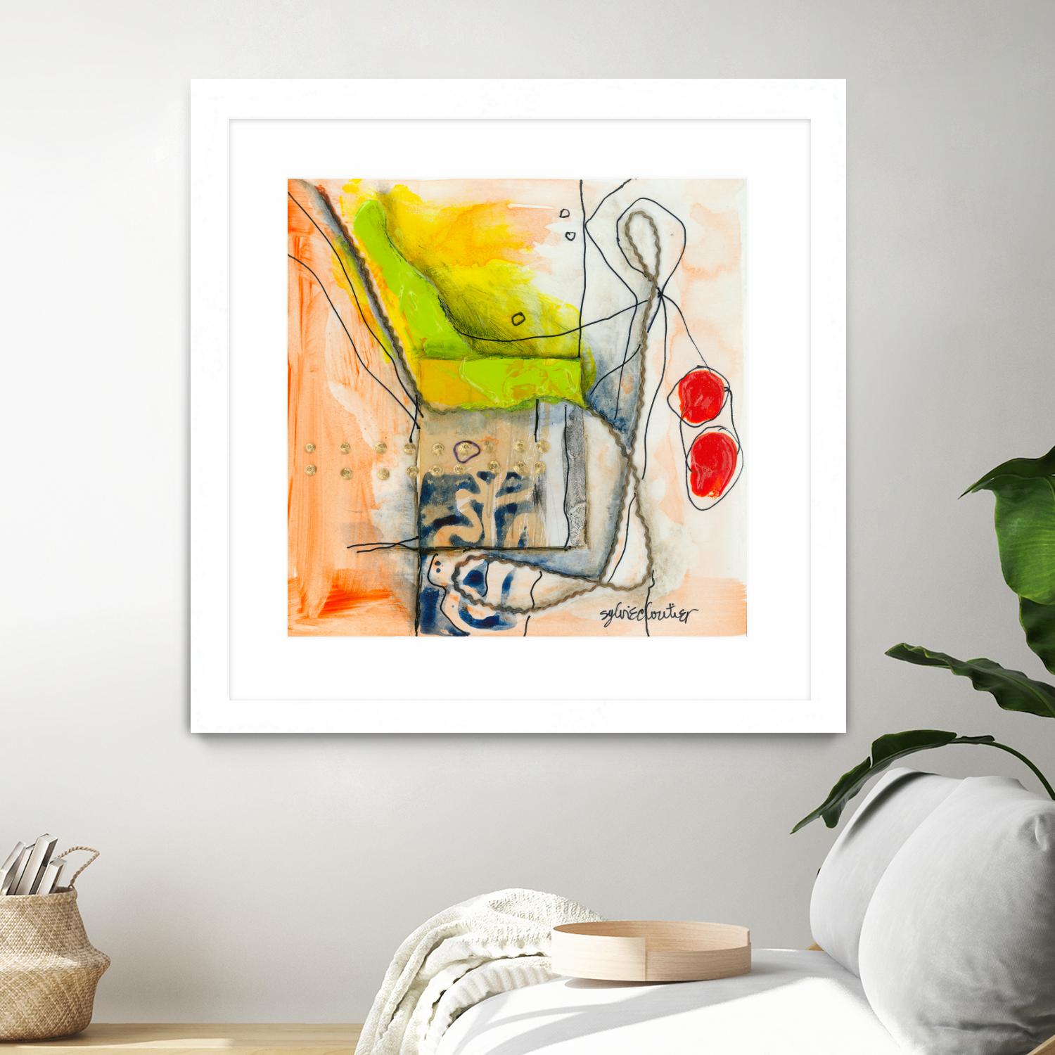 Cartoon #3 by Sylvie  Cloutier on GIANT ART - red abstract