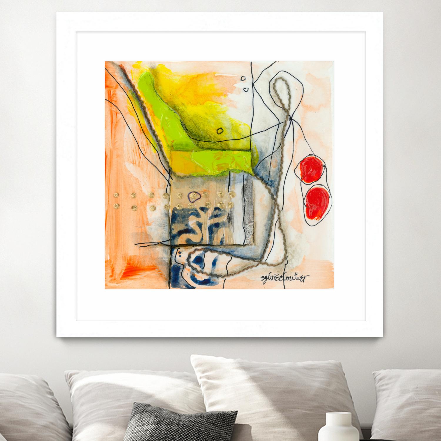 Cartoon #3 by Sylvie  Cloutier on GIANT ART - red abstract