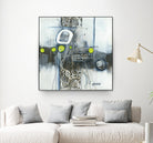 Du fil à retordre by Sylvie cloutier on GIANT ART - green abstract