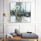 Du fil à retordre by Sylvie cloutier on GIANT ART - green abstract