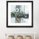 Du fil à retordre by Sylvie cloutier on GIANT ART - green abstract