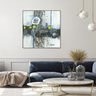 Du fil à retordre by Sylvie cloutier on GIANT ART - green abstract