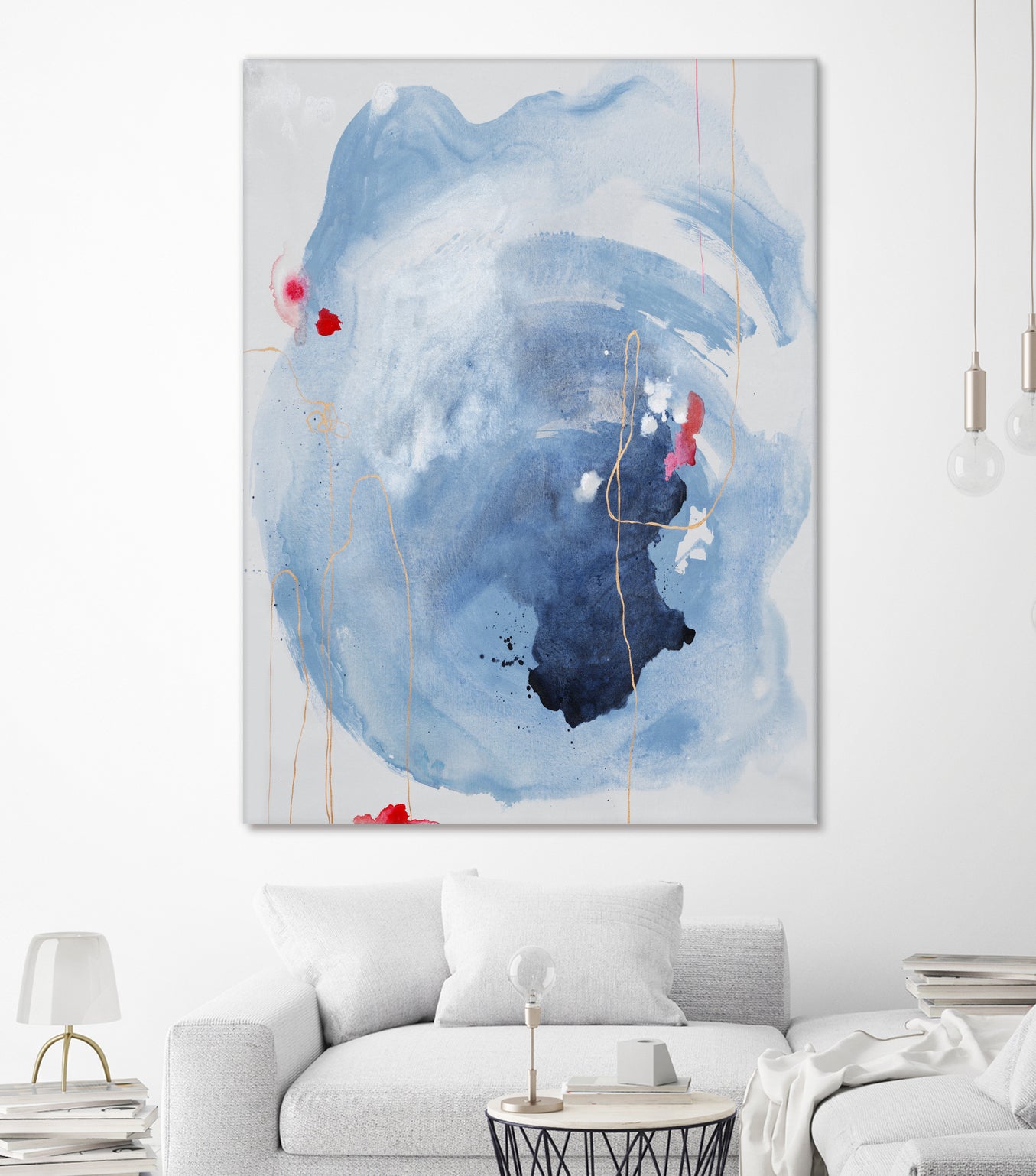 Capture Quiet by Daleno Art on GIANT ART - blue abstract