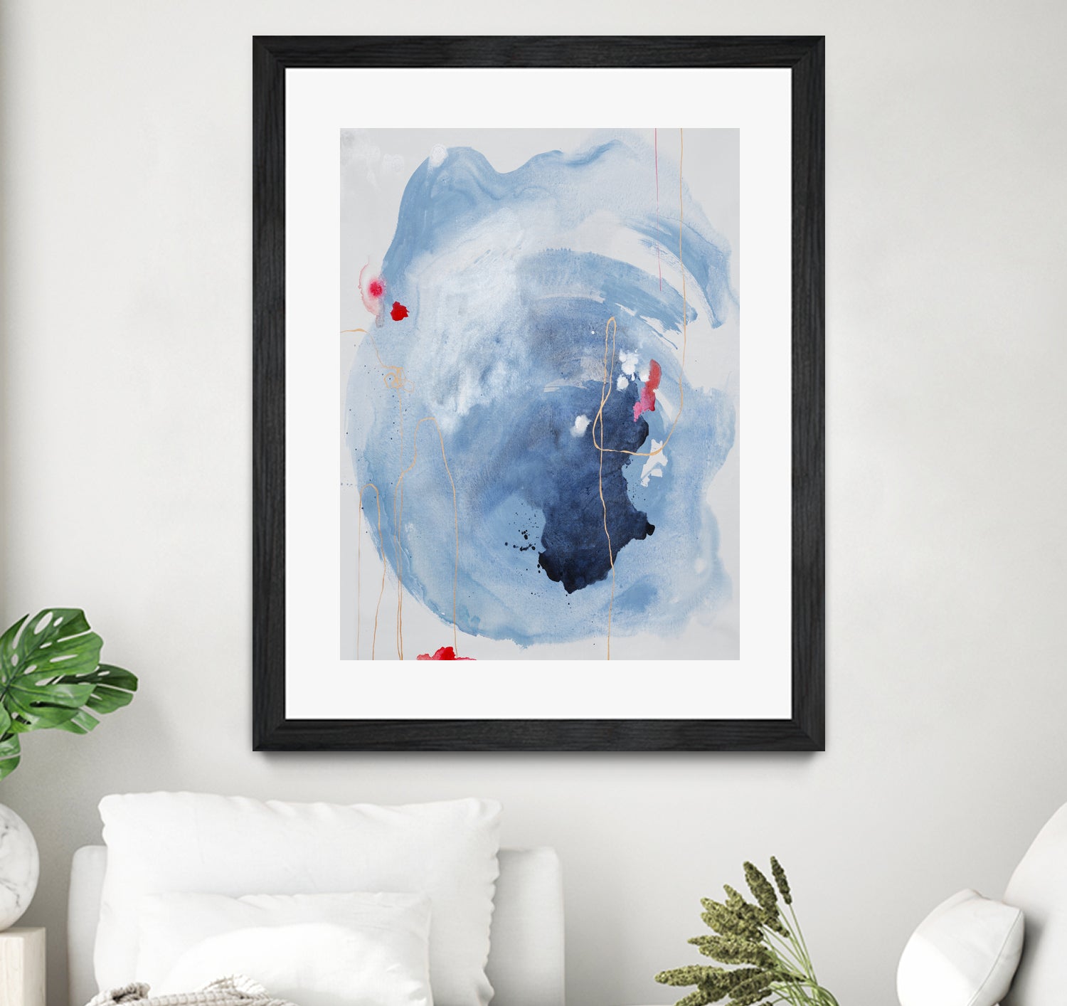 Capture Quiet by Daleno Art on GIANT ART - blue abstract