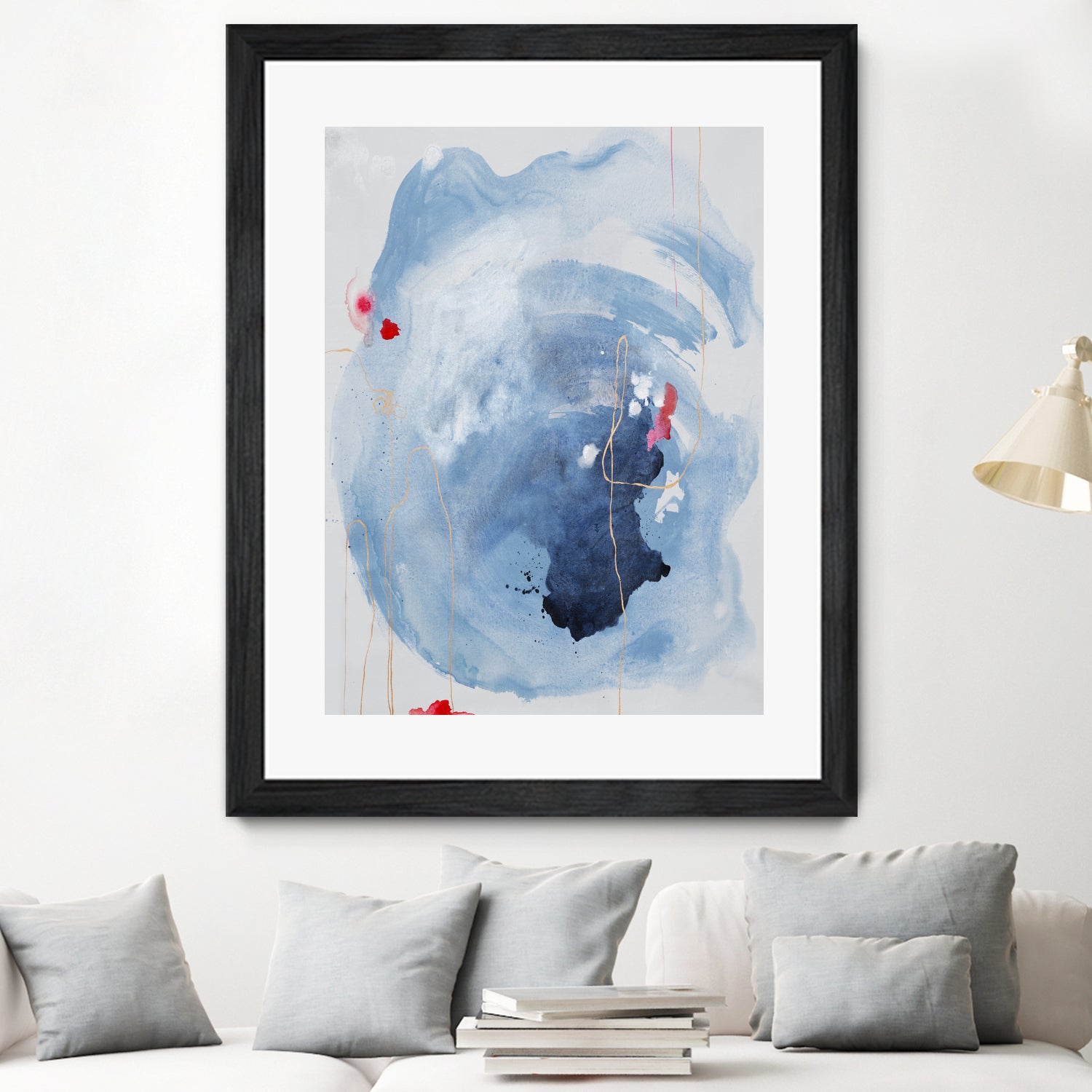 Capture Quiet by Daleno Art on GIANT ART - blue abstract