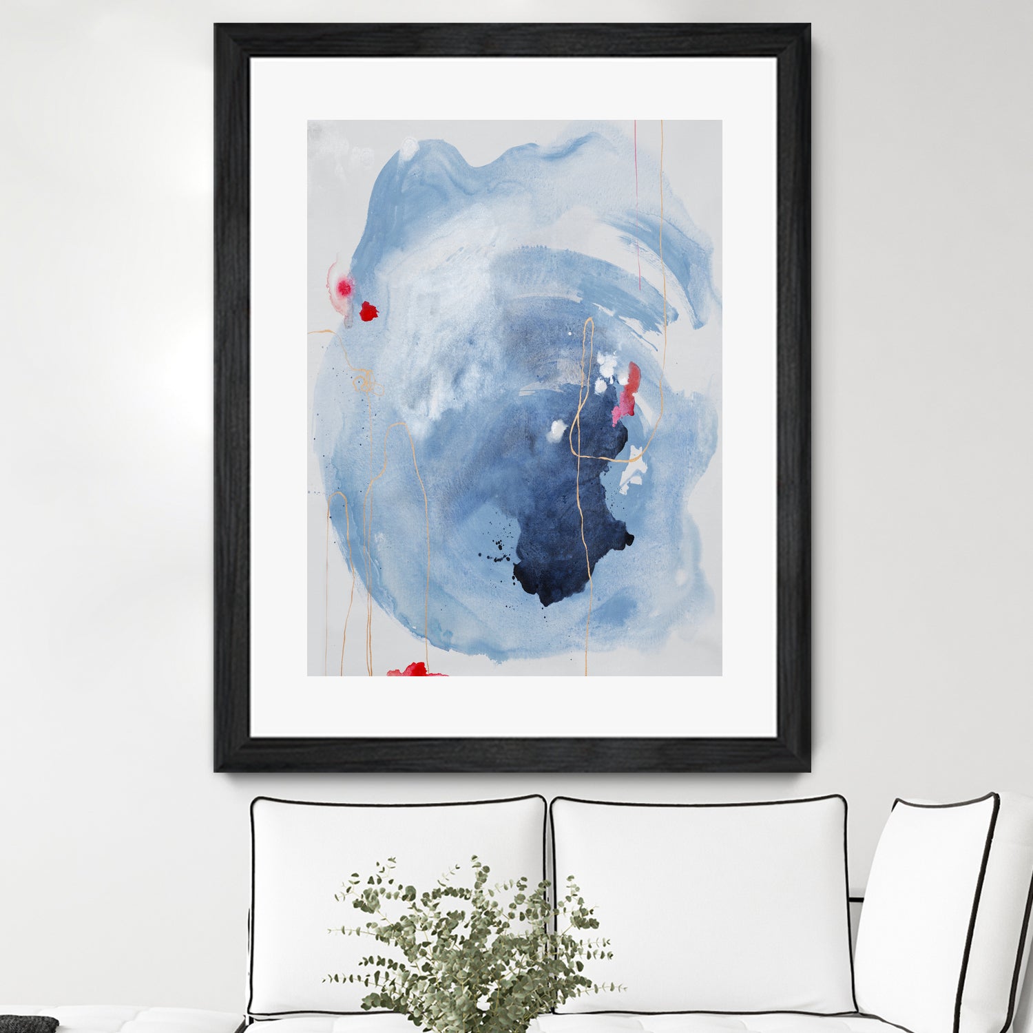 Capture Quiet by Daleno Art on GIANT ART - blue abstract