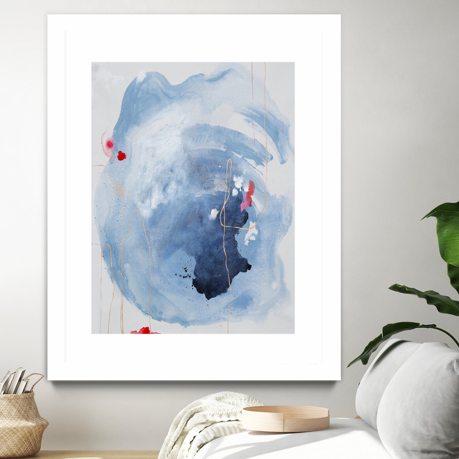 Capture Quiet by Daleno Art on GIANT ART - blue abstract