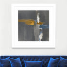 Filing Edges II by Daleno Art on GIANT ART - blue abstract