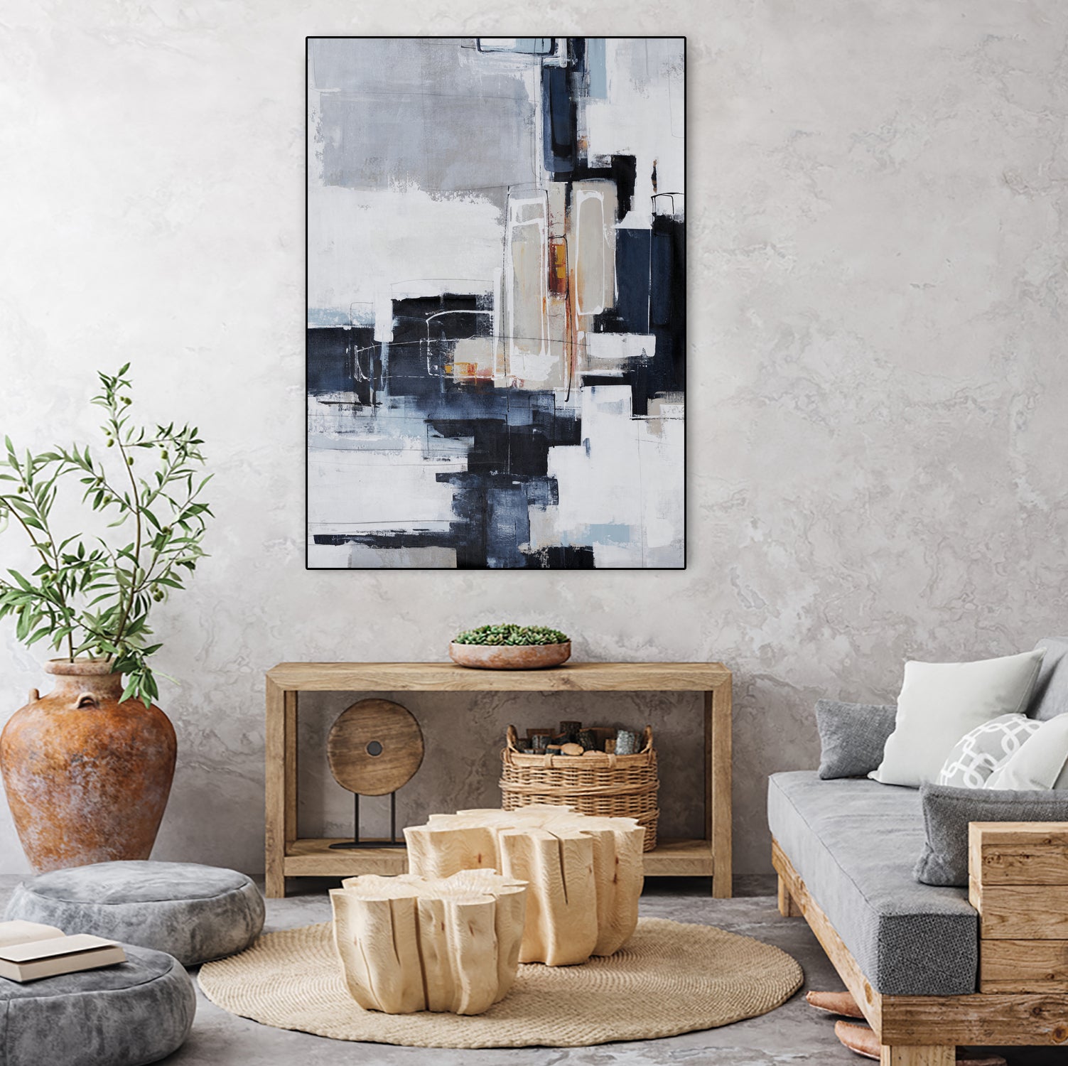 Top Tier by Daleno Art on GIANT ART - grey abstract