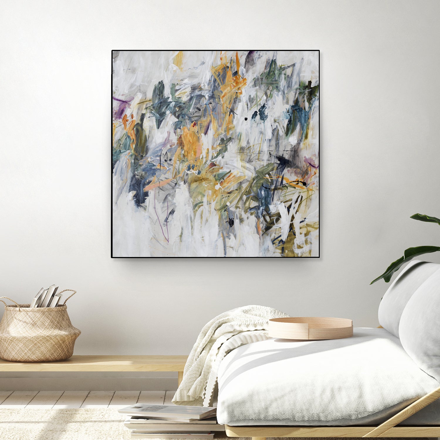 Bright Spring Ahead II by Daleno Art on GIANT ART - yellow abstract