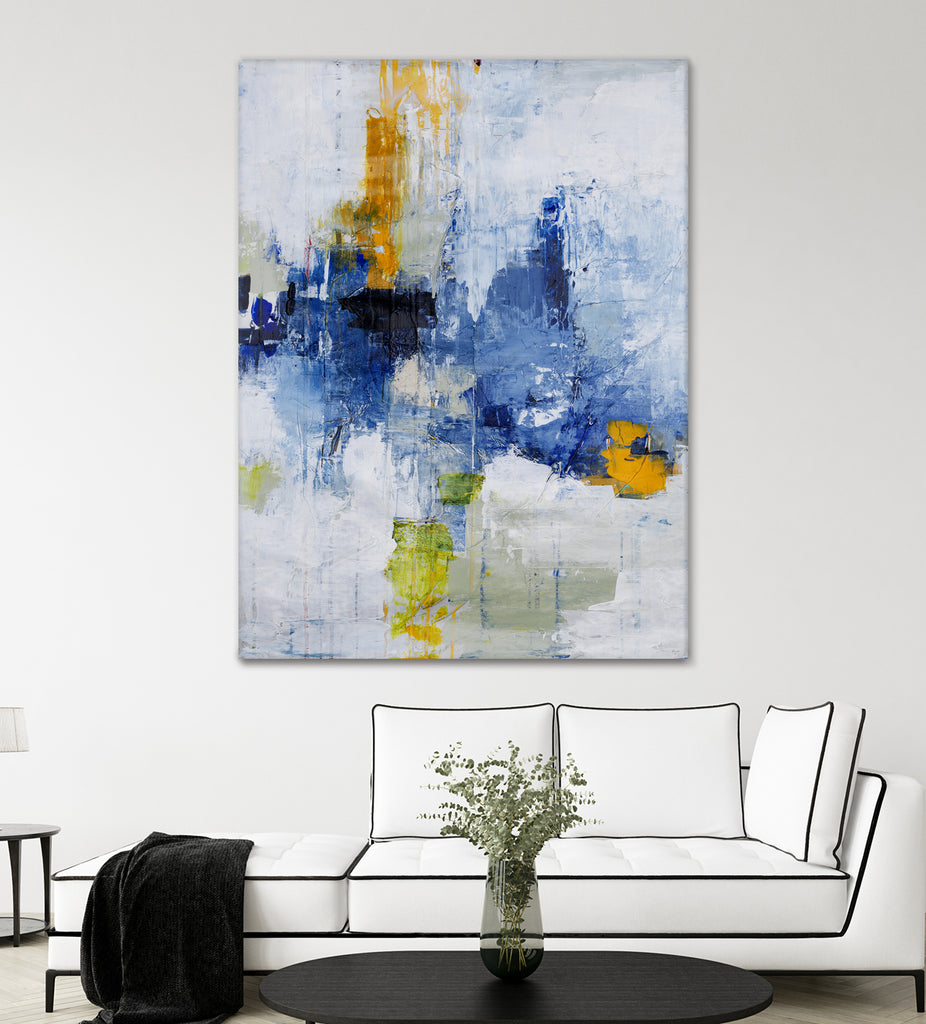 Created In Travel by Daleno Art on GIANT ART - blue abstract