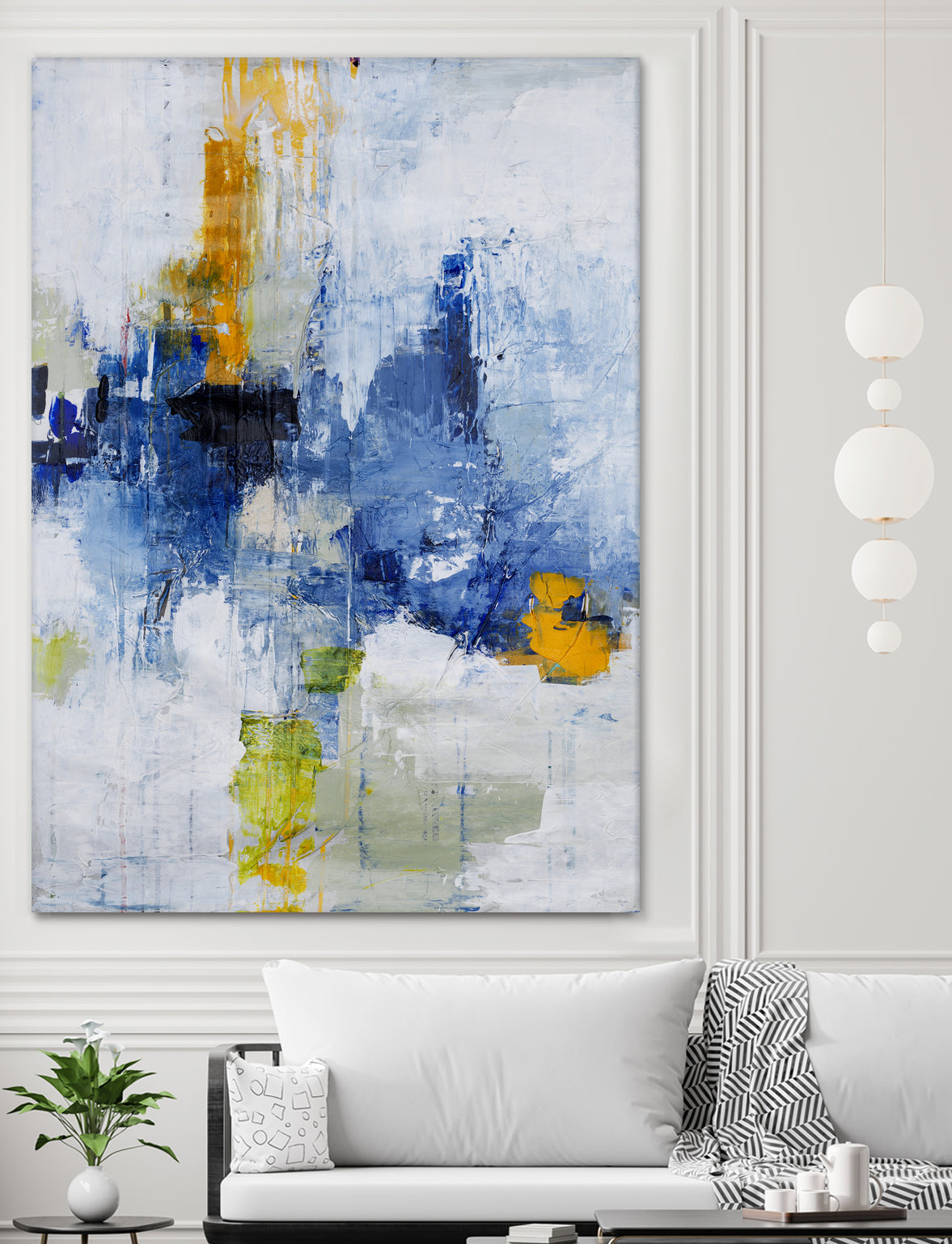 Created In Travel by Daleno Art on GIANT ART - blue abstract