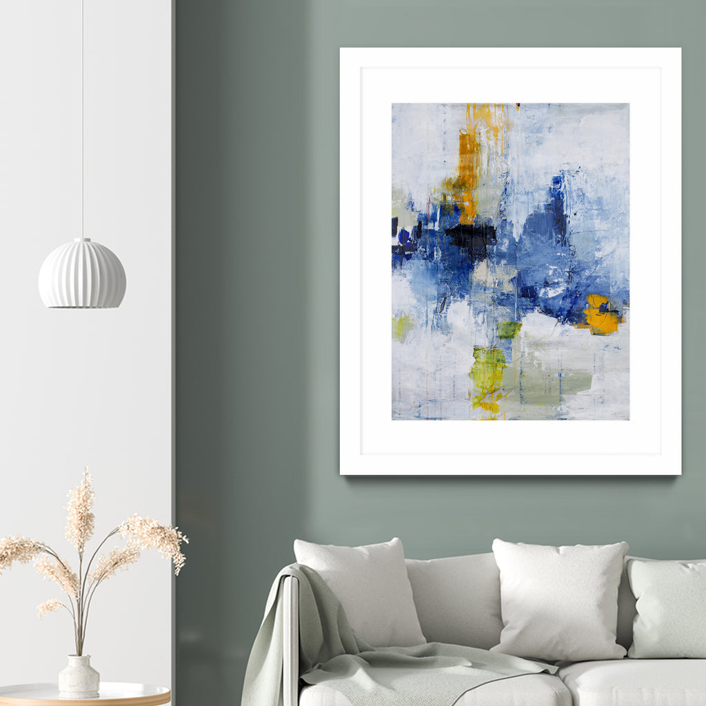 Created In Travel by Daleno Art on GIANT ART - blue abstract
