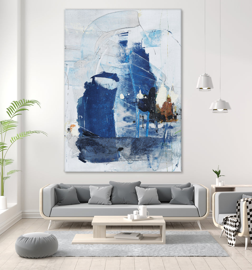 Toss Up II by Daleno Art on GIANT ART - blue abstract