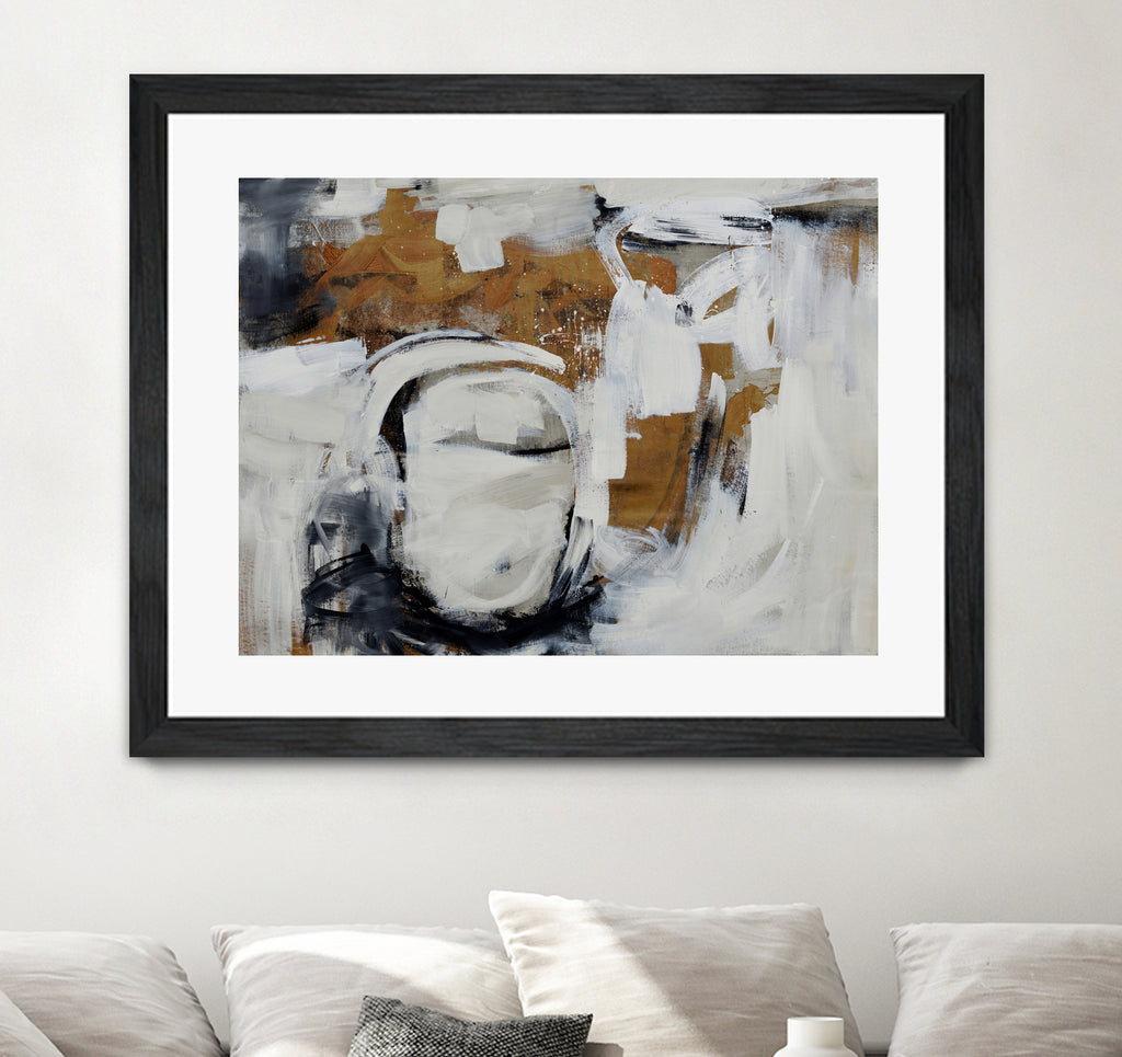 Blanket Wrapped by Daleno Art on GIANT ART - brown abstract
