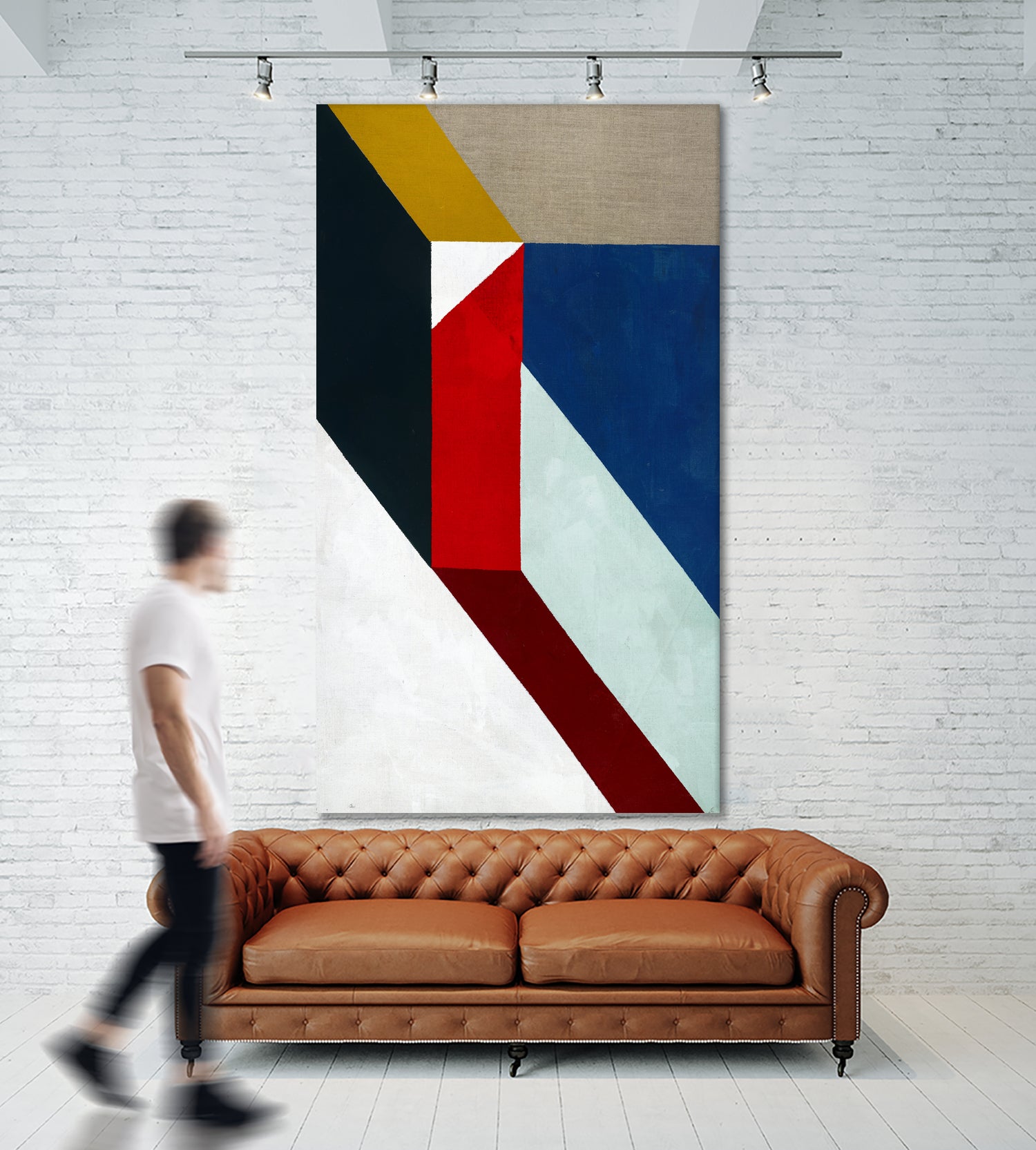 Primary Shapes 1 by STA Studio on GIANT ART - white abstract pattern