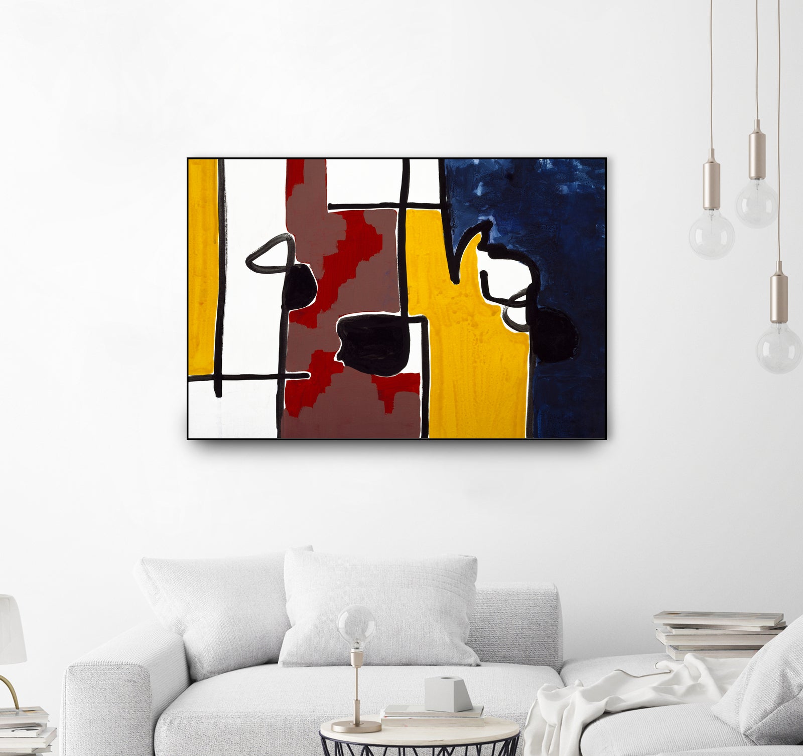 Harbor II by Lee Crew on GIANT ART - yellow abstract pattern