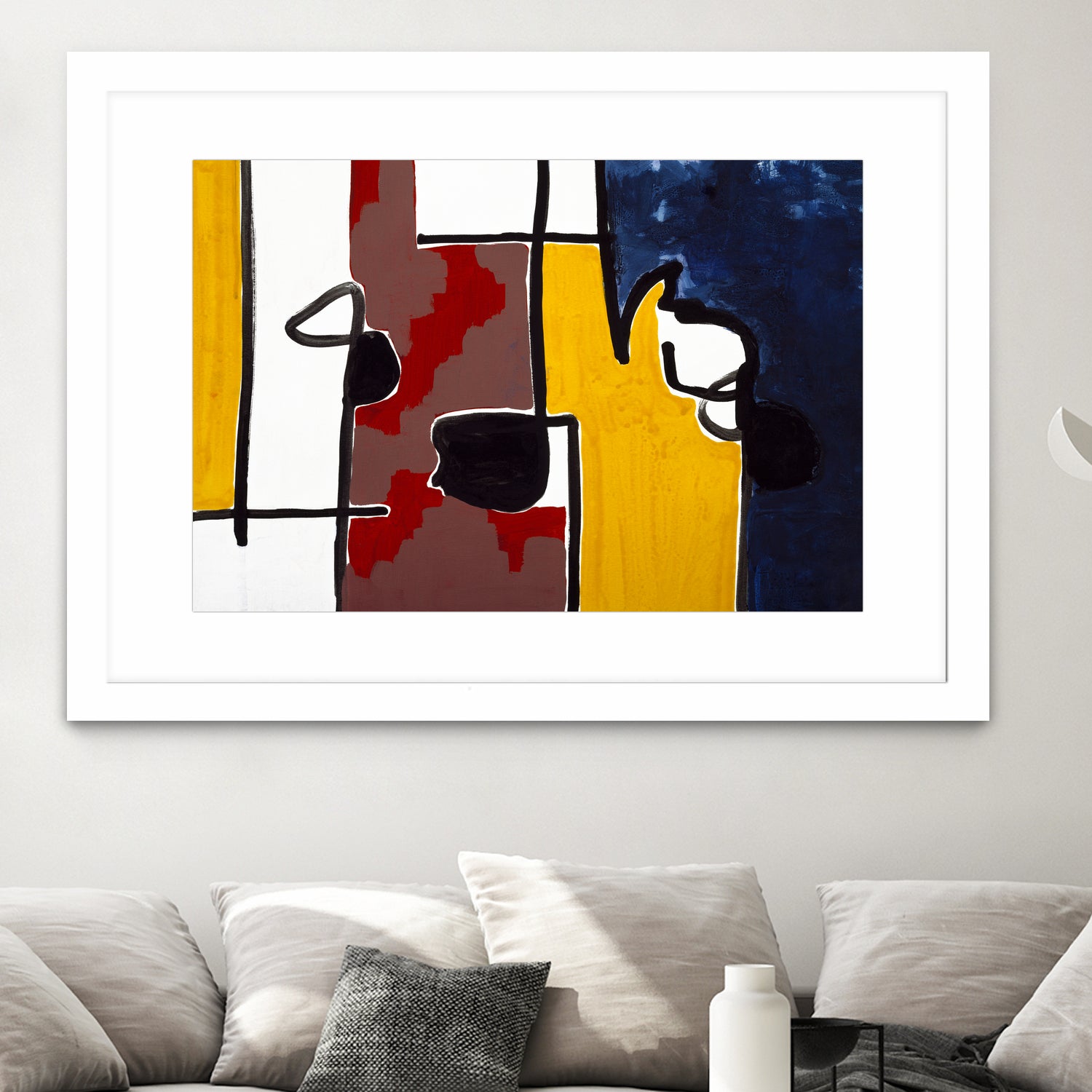 Harbor II by Lee Crew on GIANT ART - yellow abstract pattern