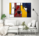 Harbor II by Lee Crew on GIANT ART - yellow abstract pattern