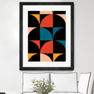 Monochrome Patterns 9 in Multi by NM Studio on GIANT ART - red abstract pattern