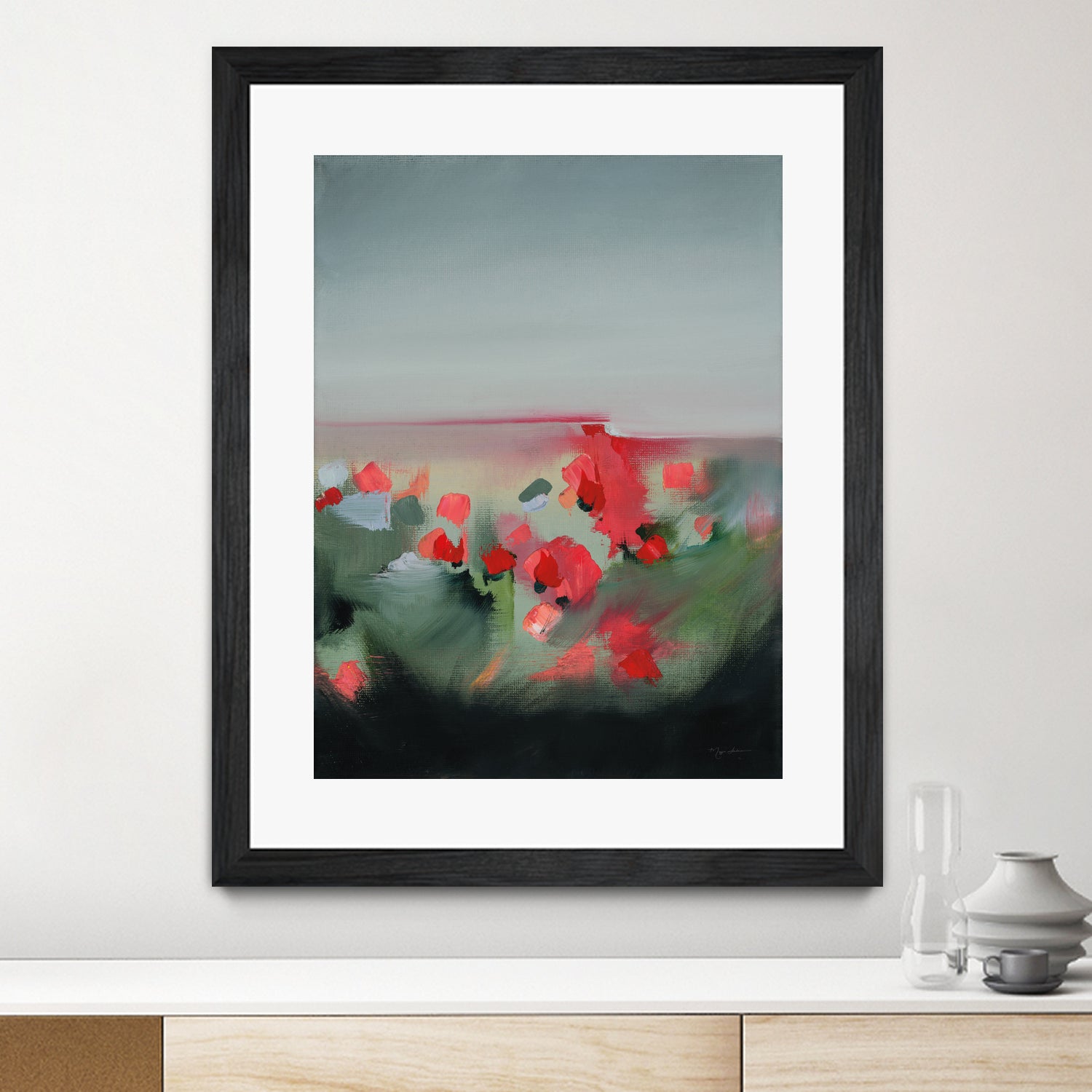 Poppies by Maggie Sackmann on GIANT ART - abstract