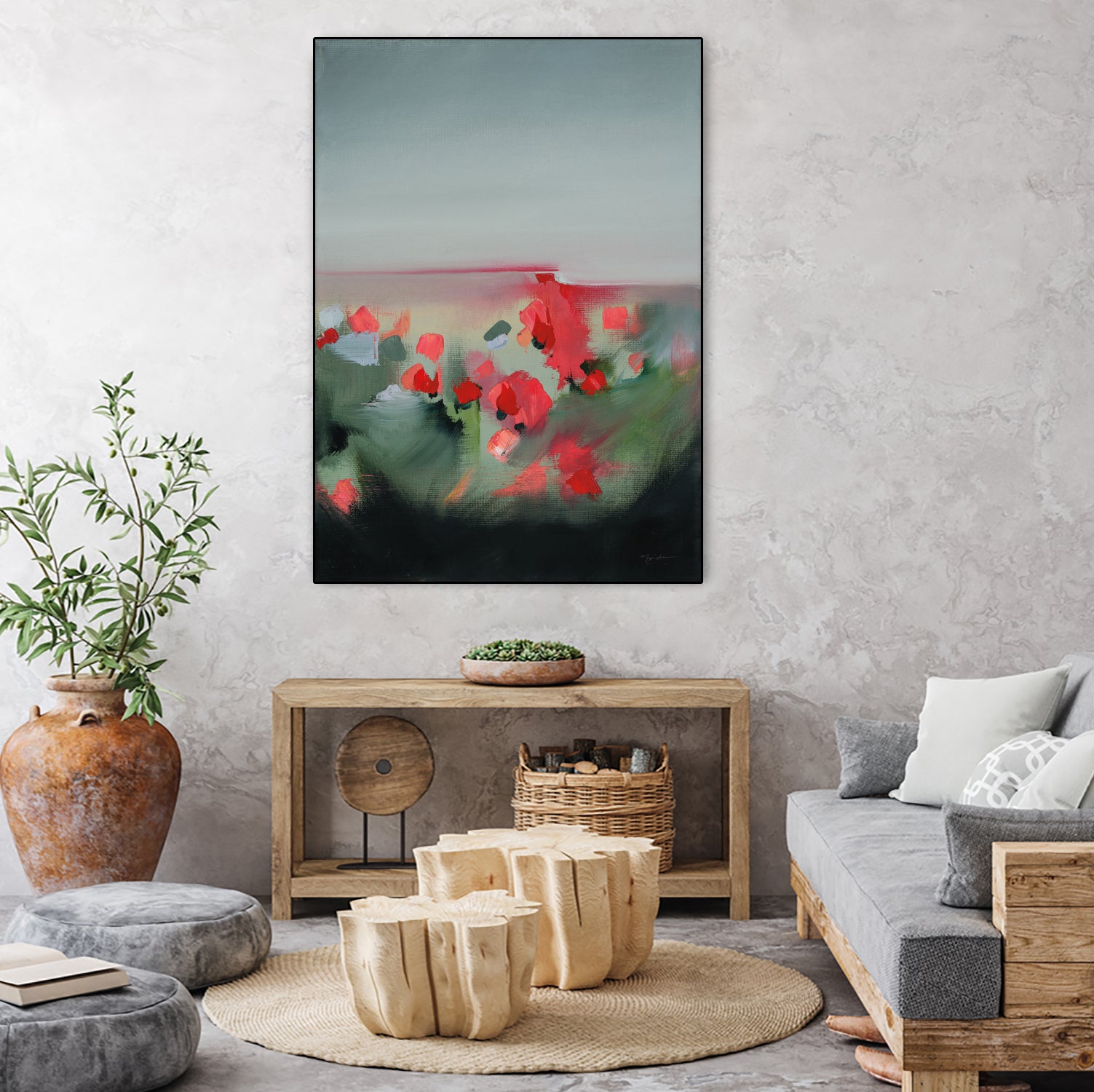 Poppies by Maggie Sackmann on GIANT ART - abstract
