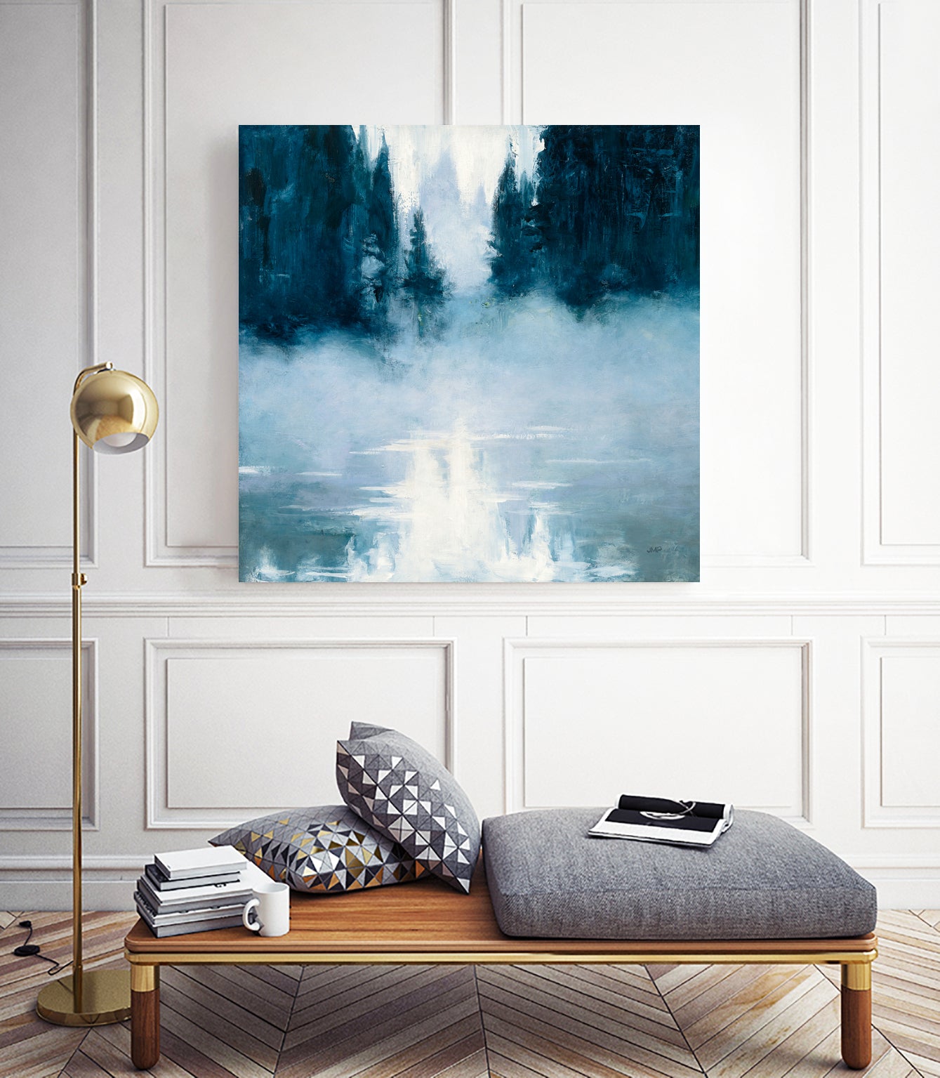 Boundary Waters by Julia Purinton on GIANT ART - blue landscape