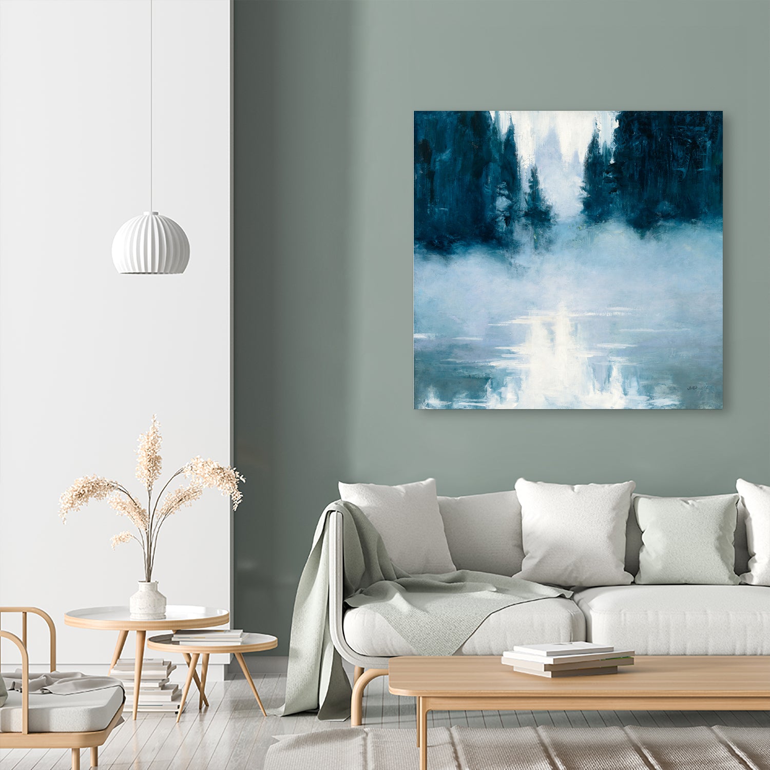 Boundary Waters by Julia Purinton on GIANT ART - blue landscape