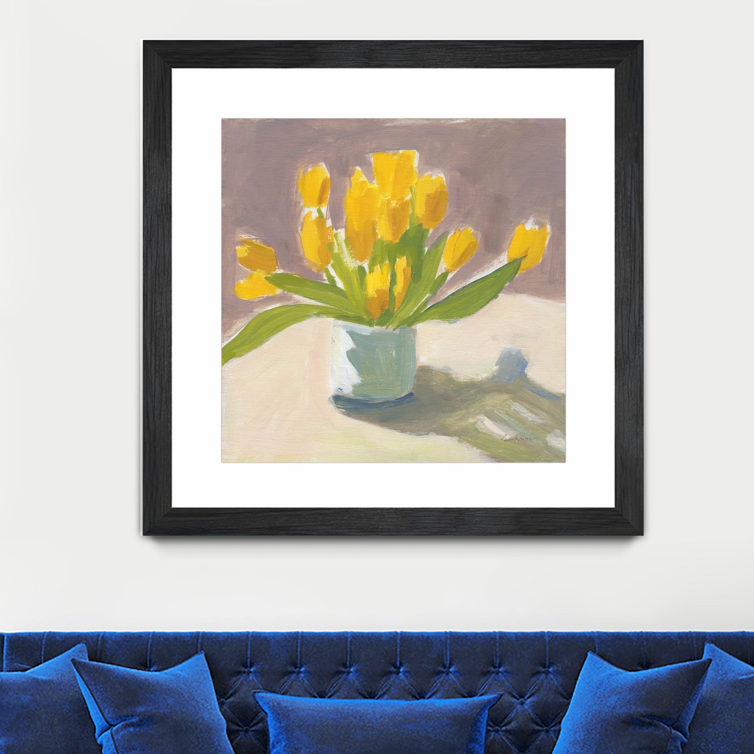 Sunny Tulips by Pamela Munger on GIANT ART - cream botanical