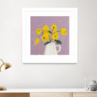 Sweet Yellow by Pamela Munger on GIANT ART - purple botanical