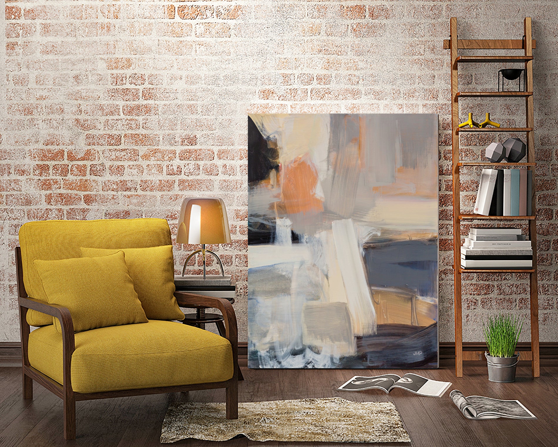 Beale Street Abstract I by Julia Purinton on GIANT ART - orange abstract