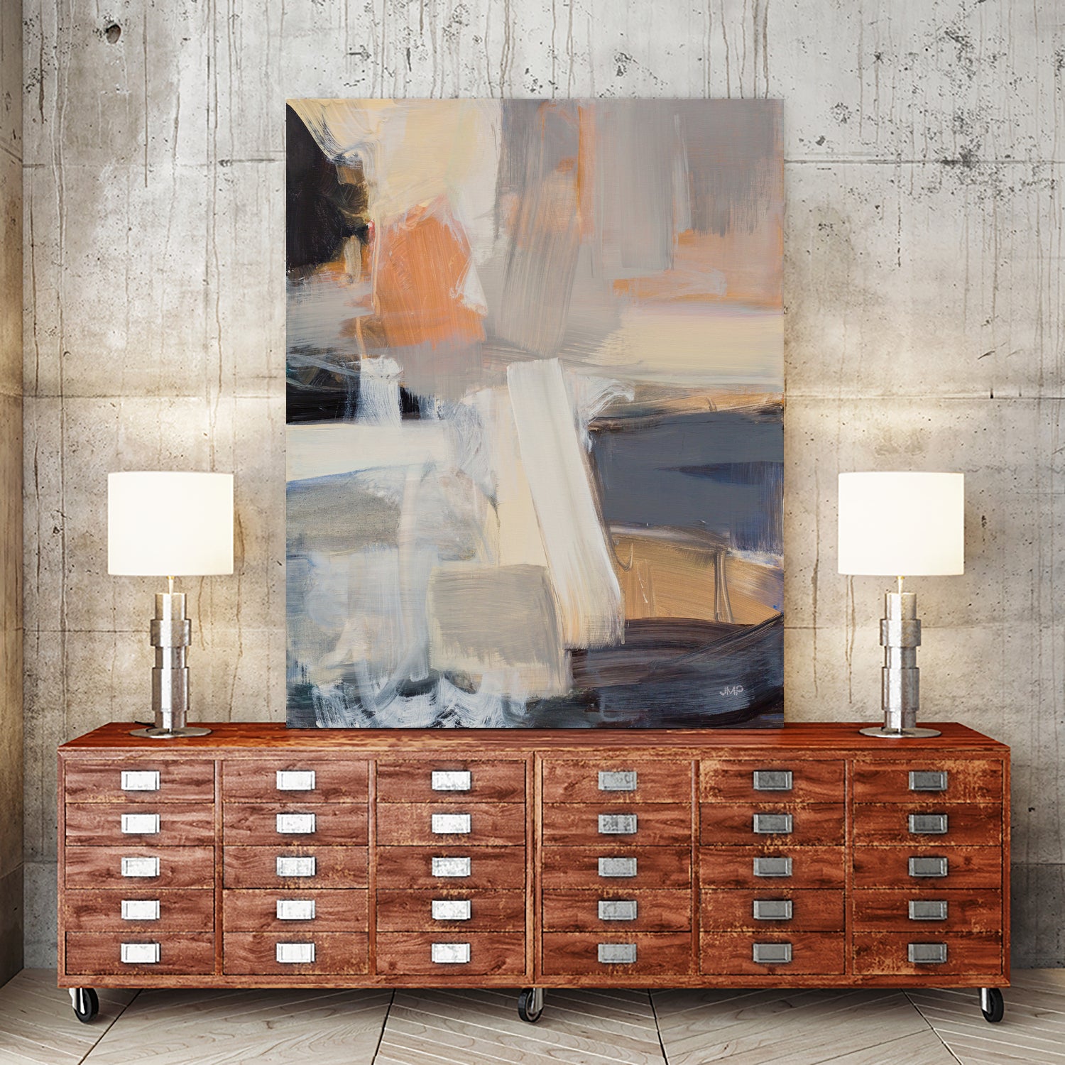 Beale Street Abstract I by Julia Purinton on GIANT ART - orange abstract