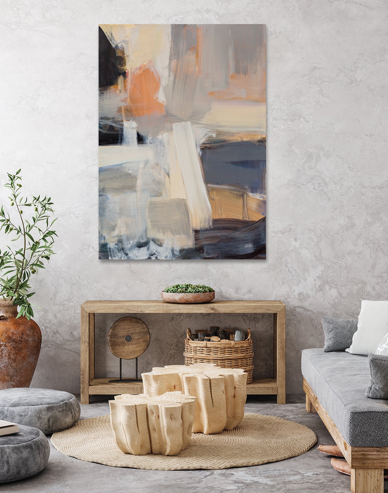 Beale Street Abstract I by Julia Purinton on GIANT ART - orange abstract