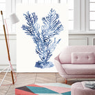 Shibori Coral I by Mary Urban on GIANT ART - blue