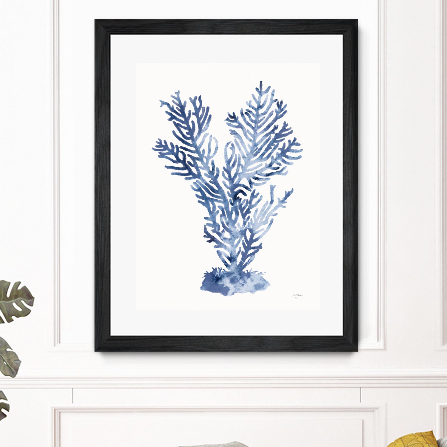 Shibori Coral I by Mary Urban on GIANT ART - blue