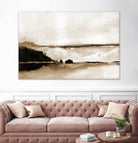 Vintage Landscape Mountainside by Yvette St. Amant on GIANT ART - black