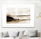 Vintage Landscape Mountainside by Yvette St. Amant on GIANT ART - black