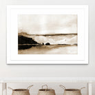 Vintage Landscape Mountainside by Yvette St. Amant on GIANT ART - black