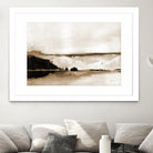 Vintage Landscape Mountainside by Yvette St. Amant on GIANT ART - black
