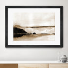 Vintage Landscape Mountainside by Yvette St. Amant on GIANT ART - black