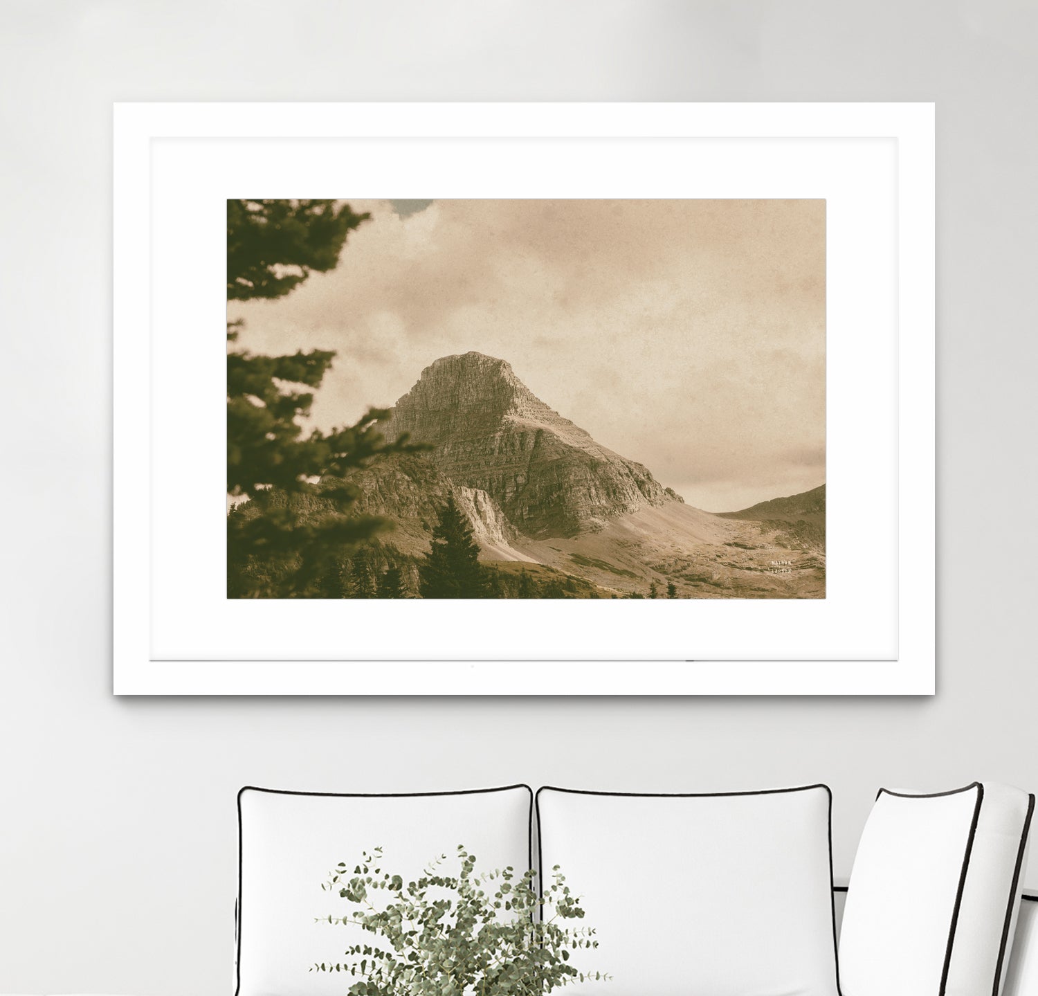 Mountainous I by Nathan Larson on GIANT ART - brown