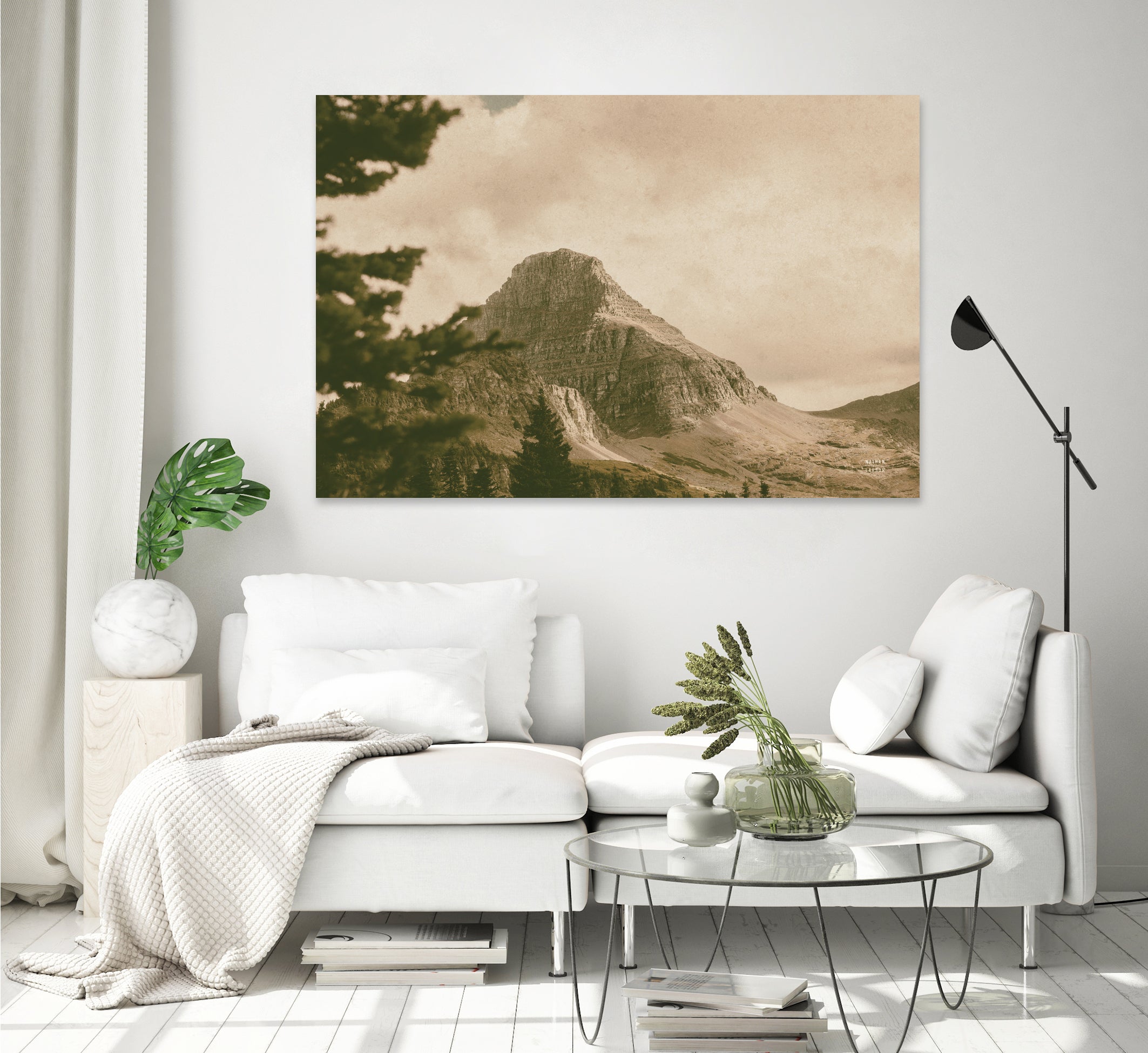 Mountainous I by Nathan Larson on GIANT ART - brown
