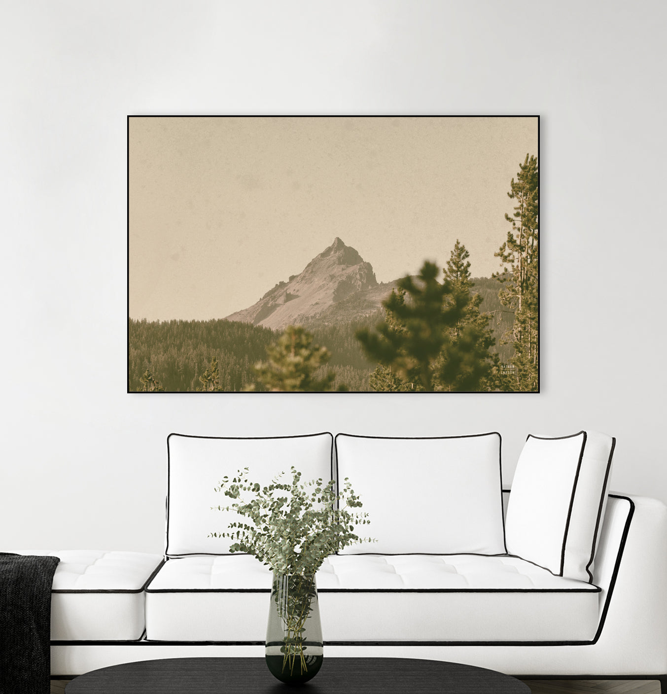 Mountainous II by Nathan Larson on GIANT ART - brown