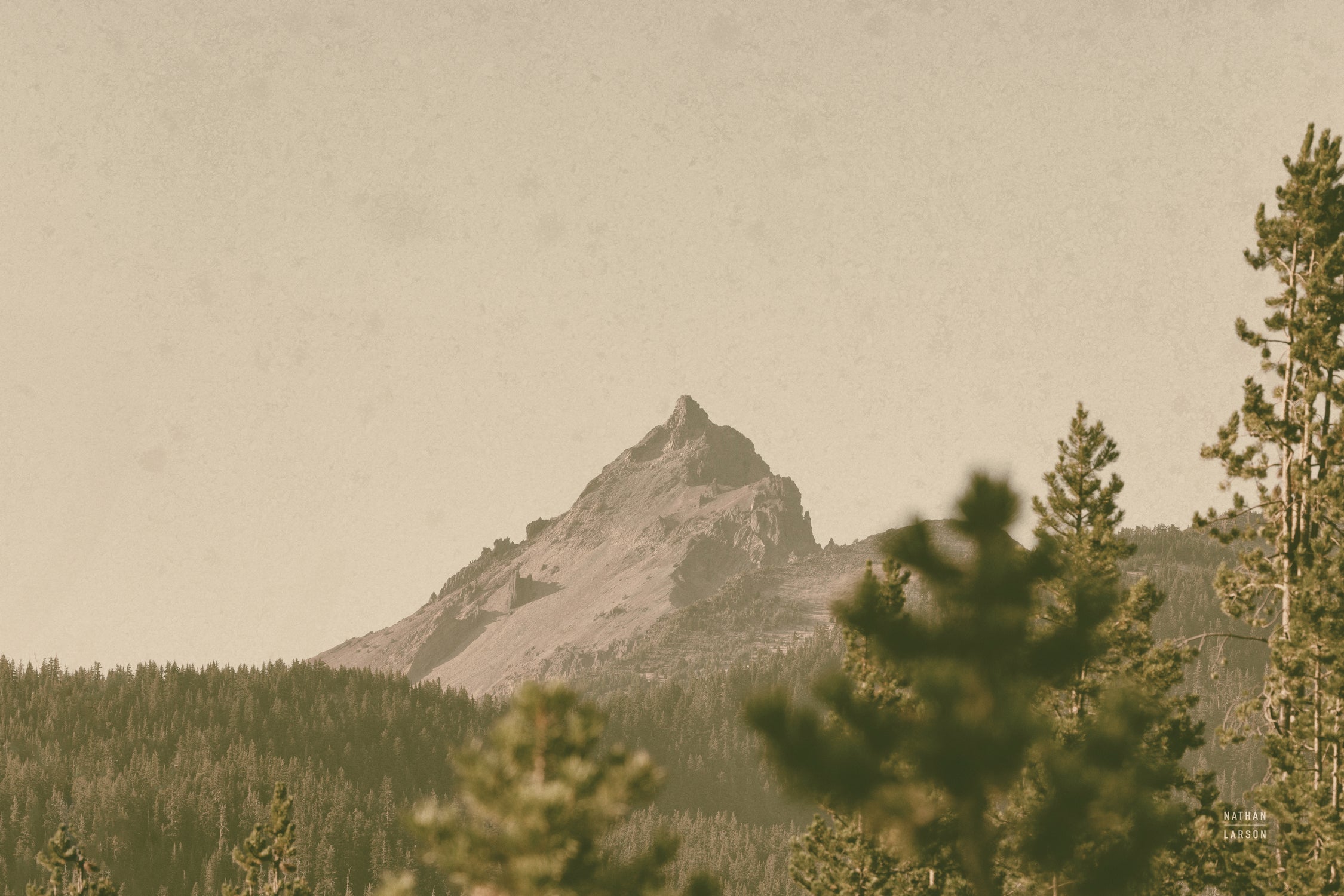Mountainous II by Nathan Larson on GIANT ART - brown