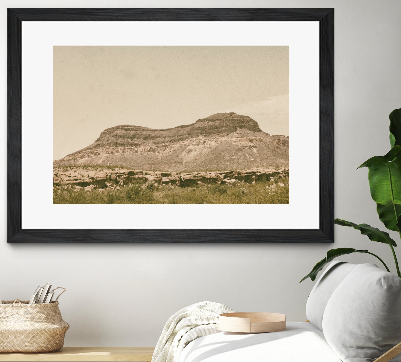 Mountainous III by Nathan Larson on GIANT ART - brown