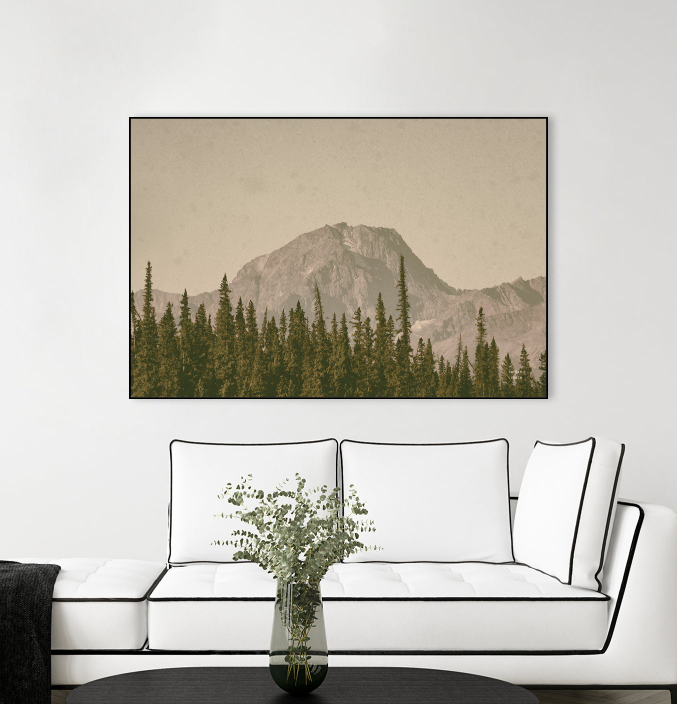 Mountainous IV by Nathan Larson on GIANT ART - brown